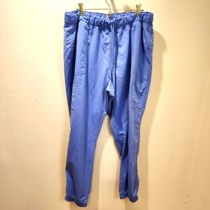 SCRUBSTAR women's ciel blue plus size scrub pants size 2XL